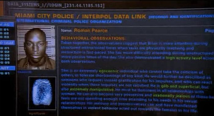 Computer Interfaces in Hollywood Movies (50 pics) Computer Interfaces in Hollywood Movies (50 pics)