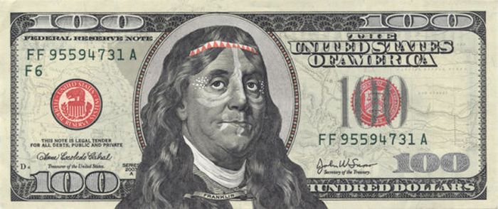 $100 Bill Defaces (34 pics)