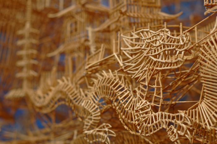 toothpicks sculpture