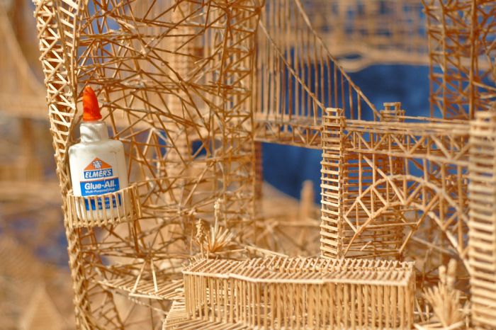 100,000 Toothpicks Sculpture (25 pics + video)