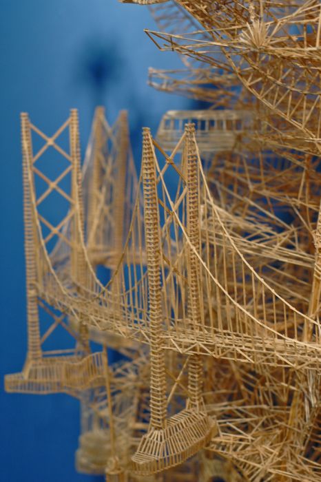 100,000 Toothpicks Sculpture (25 pics + video)