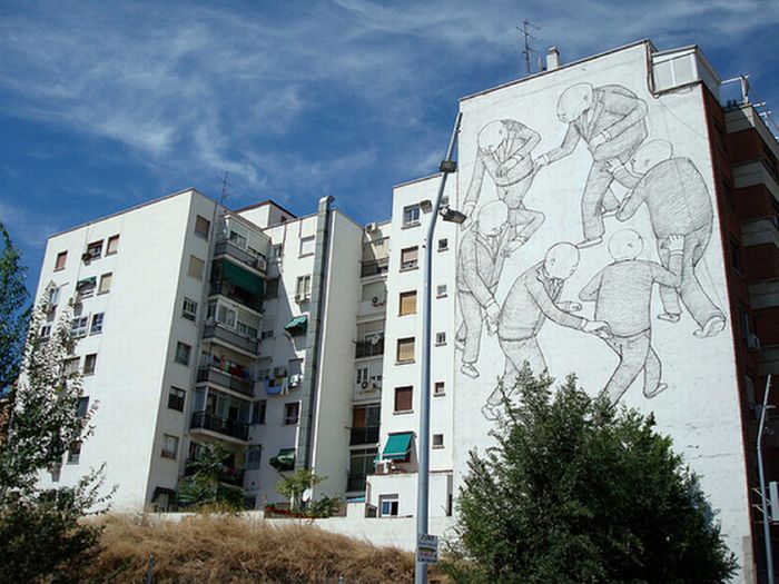 Amazing Street Art by BLU (8 pics)