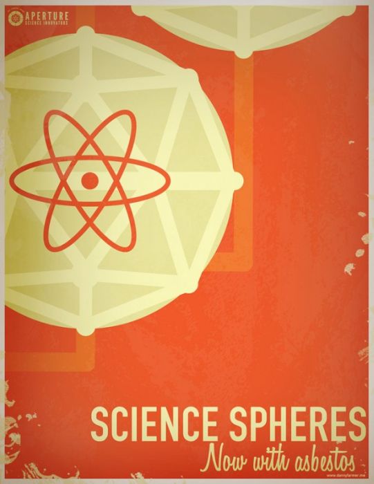 Retro Aperture Science Portal Posters (11 pics)