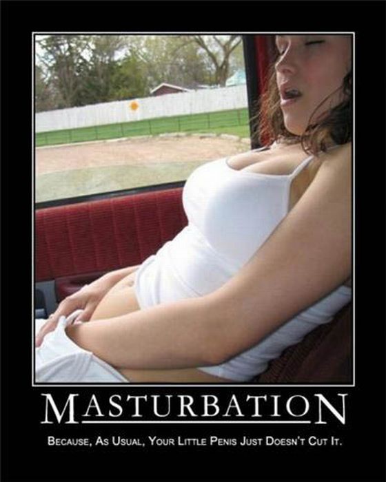 Funny Masturbation Demotivational Posters (40 pics)