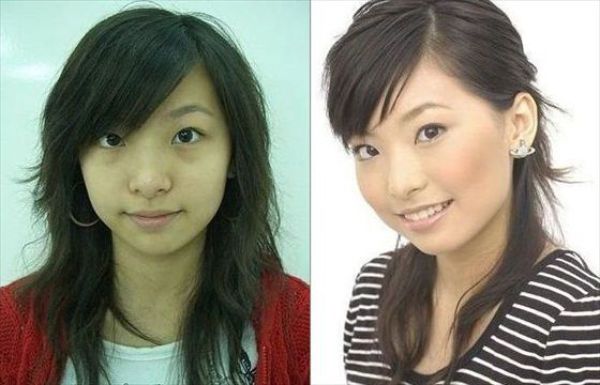 Asian Girls Before and After the Makeup (75 pics)