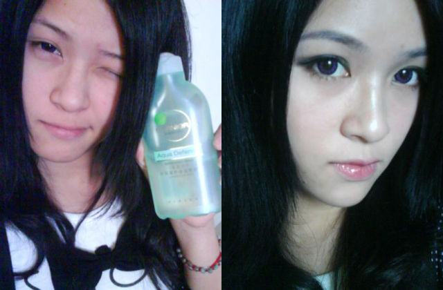Asian Girls Before and After the Makeup (75 pics)