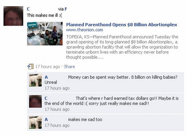 The Onion's True Facebook Believers (21 pics)