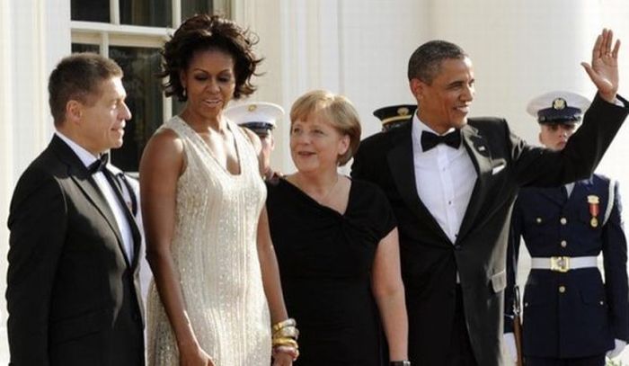 Angela Merkel Likes Michelle Obama (7 pics)