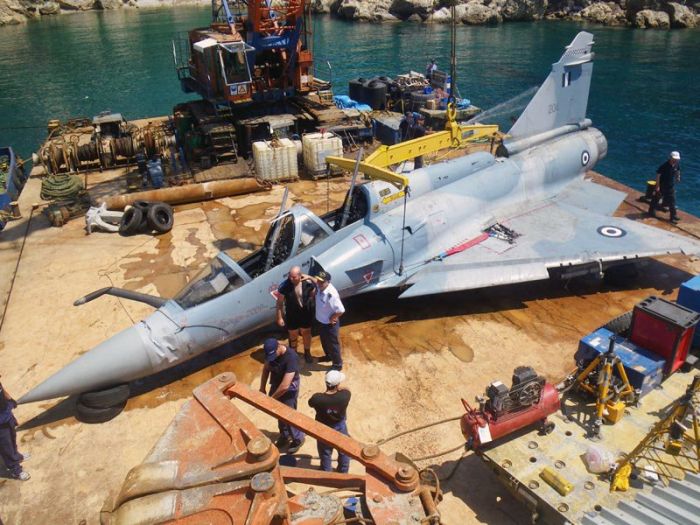 Greek Fighter Salvaged from Aegean Sea (7 pics)