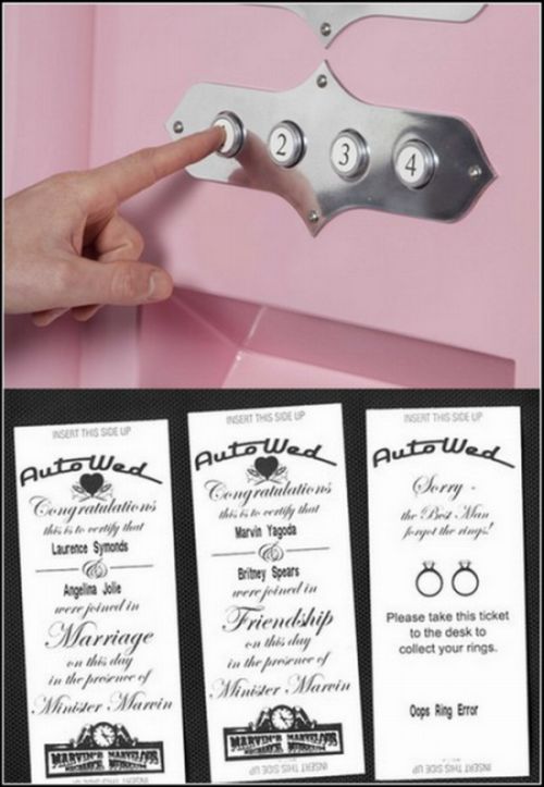 AutoWed Wedding Vending Machine (6 pics)