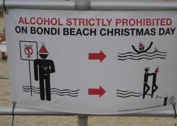 Funny and Awkward Beach Signs (10 pics)