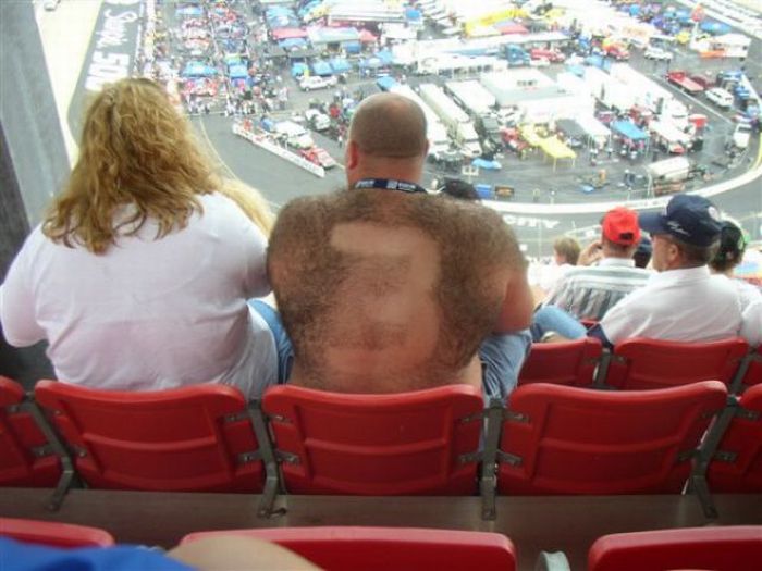 Back Hair Art (15 pics)