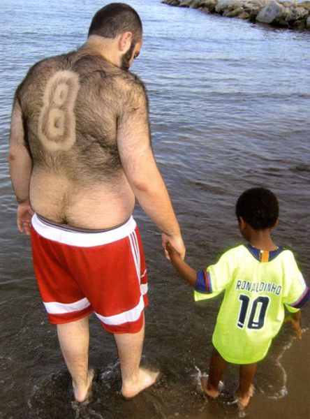 Back Hair Art (15 pics)