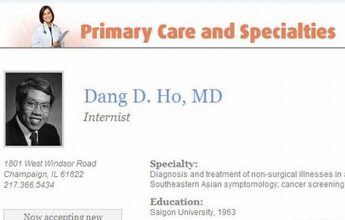 Hilarious Doctor Names (20 pics)