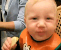 Babies Tasting Lemons for the First Time (12 gifs)