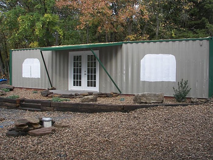 Home Built from Two Shipping Containers (134 pics)