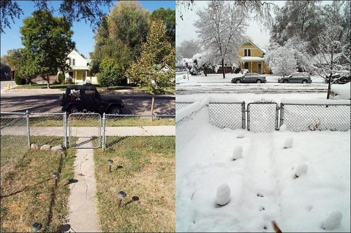 Summer vs Winter (18 pics)