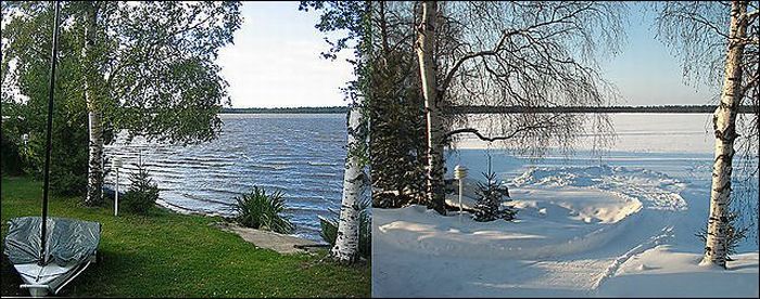 Summer vs Winter (18 pics)