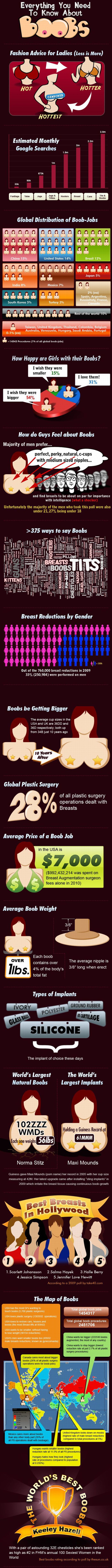 Everything You Need to Know about Boobs (infographic)