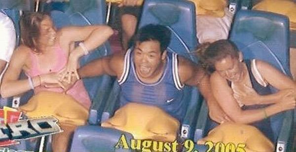 People Riding Roller Coasters (64 pics) .