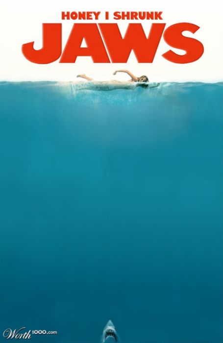 Hilarious Spoofs Of The 'Jaws' Movie Poster (25 pics)