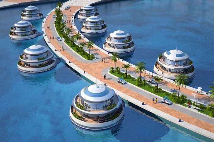 Luxury Resort "Amphibious 1000" in Qatar (11 pics)
