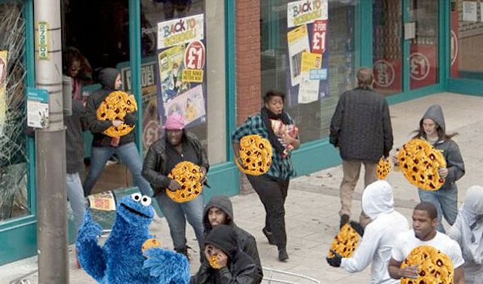 Very Funny Photoshopped Pictures of London Looters (46 pics)