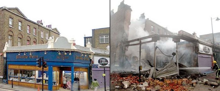Riots in London: Before and After (6 pics)