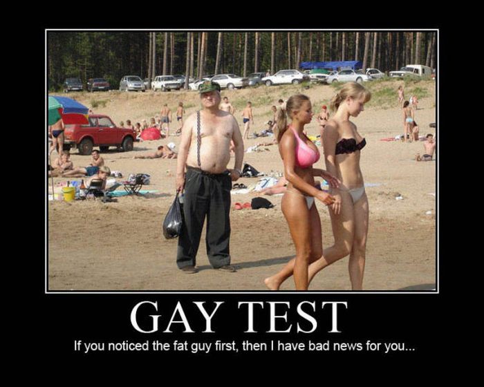 Gay Test Demotivational Posters (49 pics)