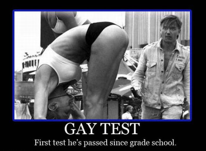 Gay Test Demotivational Posters (49 pics)