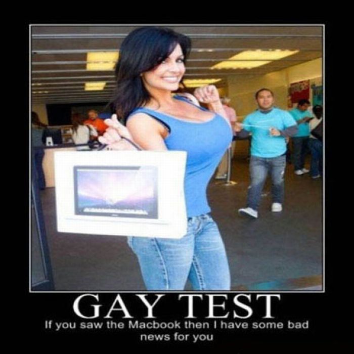 Gay Test Demotivational Posters (49 pics)