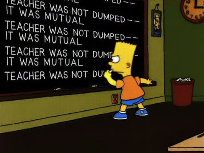 Bart At Blackboard Set Of Pics (70 pics)