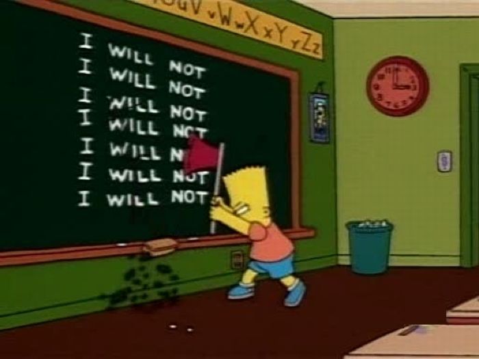 Bart At Blackboard Set Of Pics (70 pics)