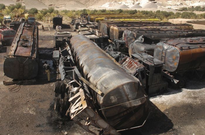 NATO Oil Tanker Exploded In Pakistan (29 pics)