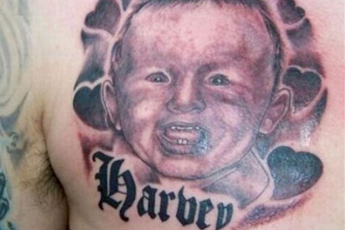 The Worst Baby Portrait Tattoos (15 pics)