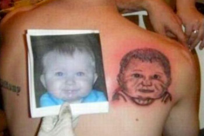 The Worst Baby Portrait Tattoos (15 pics)