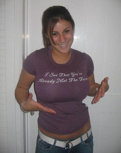 Cute Girls In Hilarious T-Shirts (66 pics)