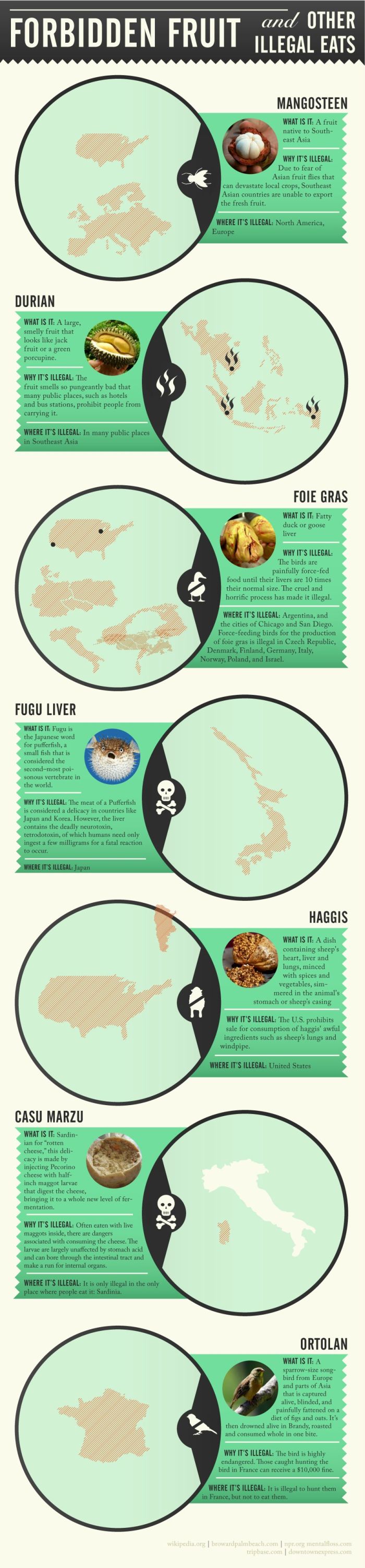 Forbidden Fruit & Other Illegal Foods (infographic)