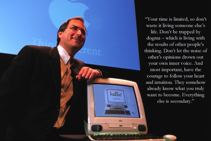 Steve Jobs's Quotes and Speech (12 pics + video) Steve Jobs's Quotes and Speech (12 pics + video)