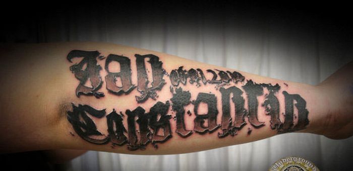 Cool Designs Using Tattoo Lettering (20 pics)