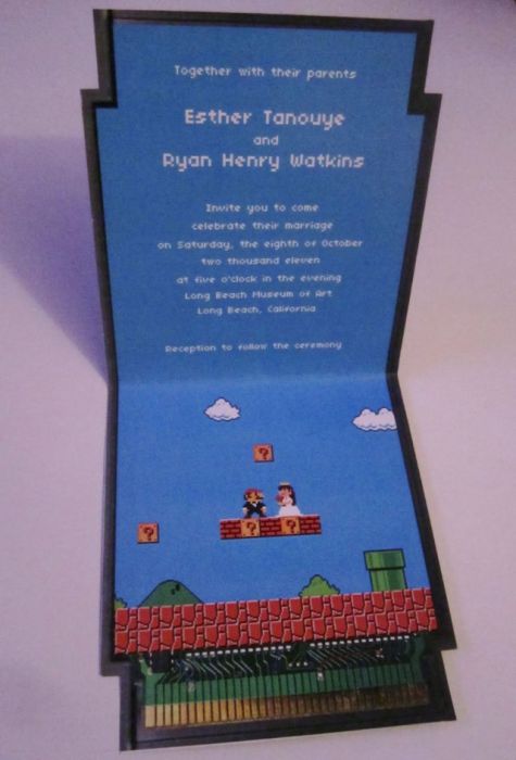 Super Mario Wedding Invitation (22 pics)