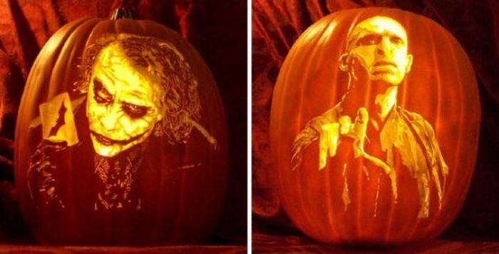 Realistic Pumpkin-Carved Portraits (8 pics)