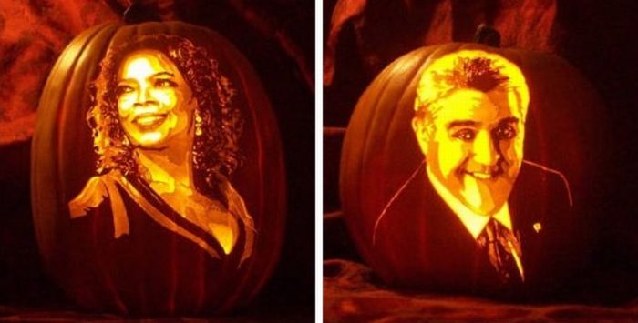 Realistic Pumpkin-Carved Portraits (8 pics)