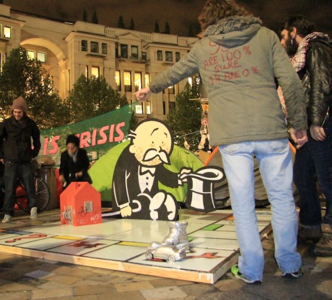 Banksy Monopoly Sculpture for Occupy London (4 pics)
