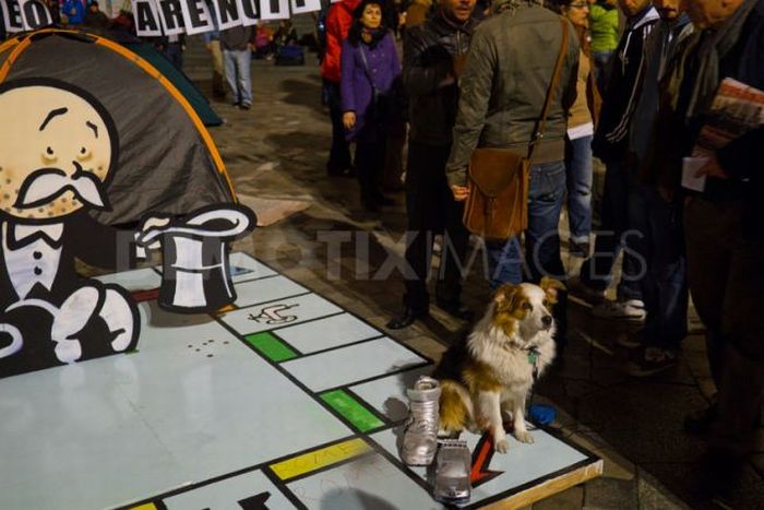 Banksy Monopoly Sculpture for Occupy London (4 pics)