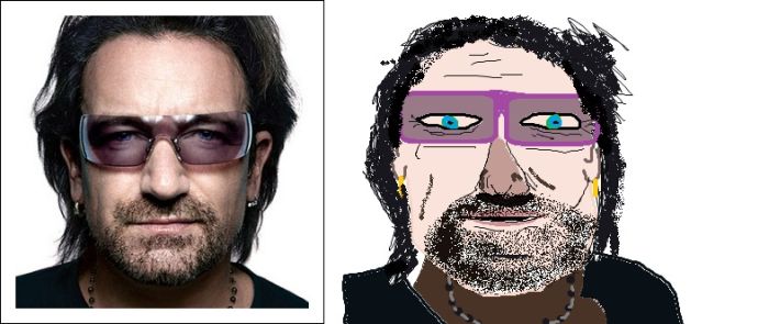 Celebrities Drawn in MS Paint (20 pics)