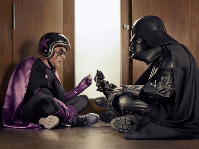 Dark Superhero Grandpa Befriends Darth Vader (20 pics)