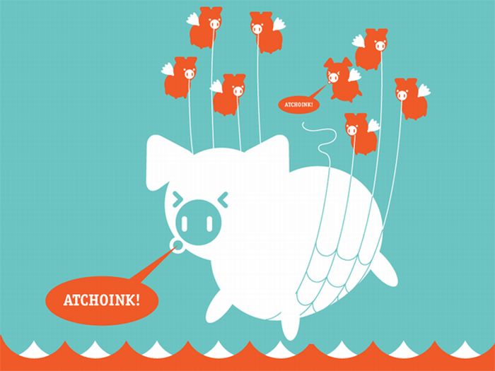 Twitter Fail Whale Illustrations (30 pics)