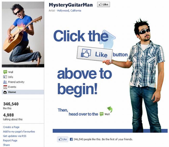 Great Examples of Facebook Fan Pages (41 pics)