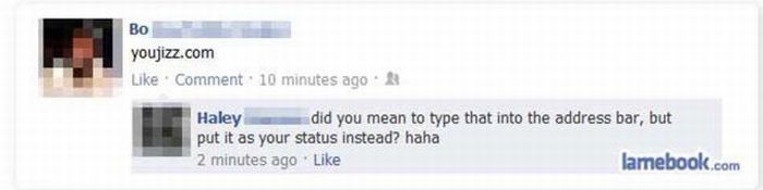 Embarrassing Facebook Status Updates (50 pics)